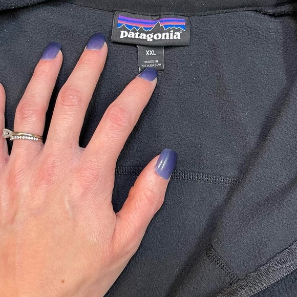 Patagonia Synchilla Fleece Quarter Zip Pullover Black XXL - Picture 4 of 8